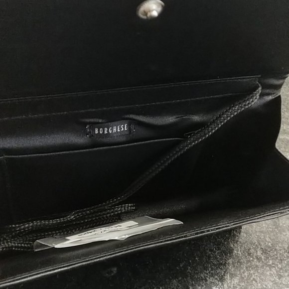 BORGHESE PRISMATIC CLUTCH BAG PURSE PRISM SATIN RAINBOW BAGUETTE PROM OCCASION - Picture 4 of 8